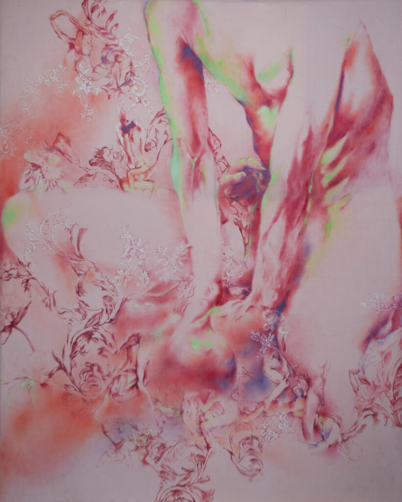 And one, 2026, olio su tela