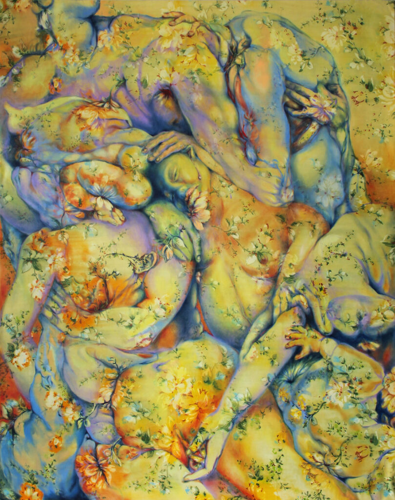 Coincidenze, 2025, olio su tela, 100x80
