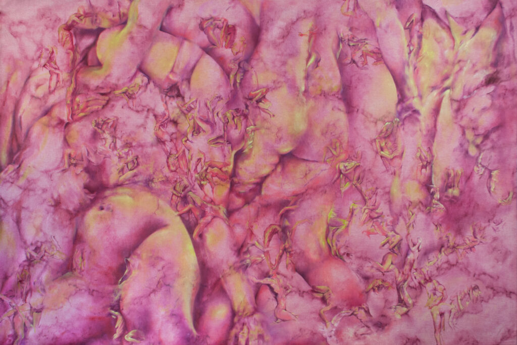 Danni Collaterali, 2026, olio su tela 100x150
